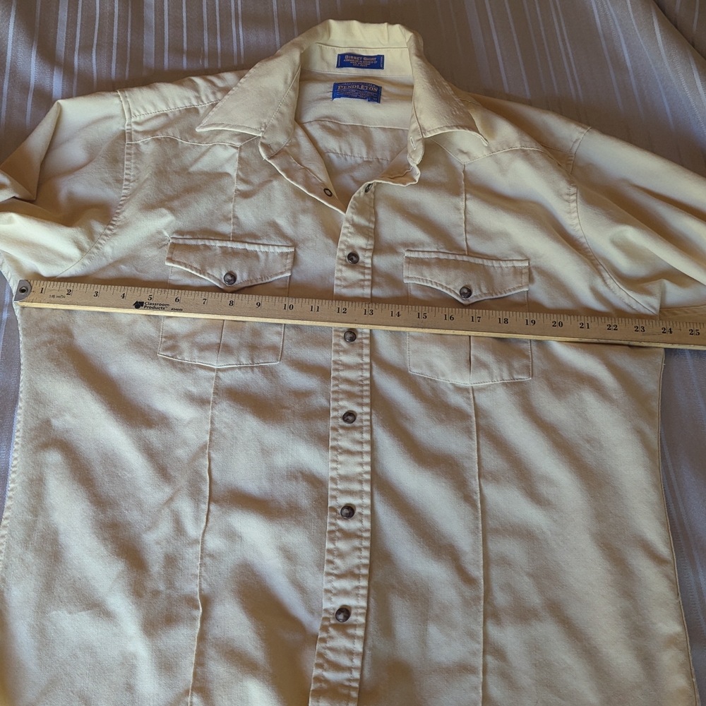 Pendleton Men's Beige Button-Down Shirt - image 8